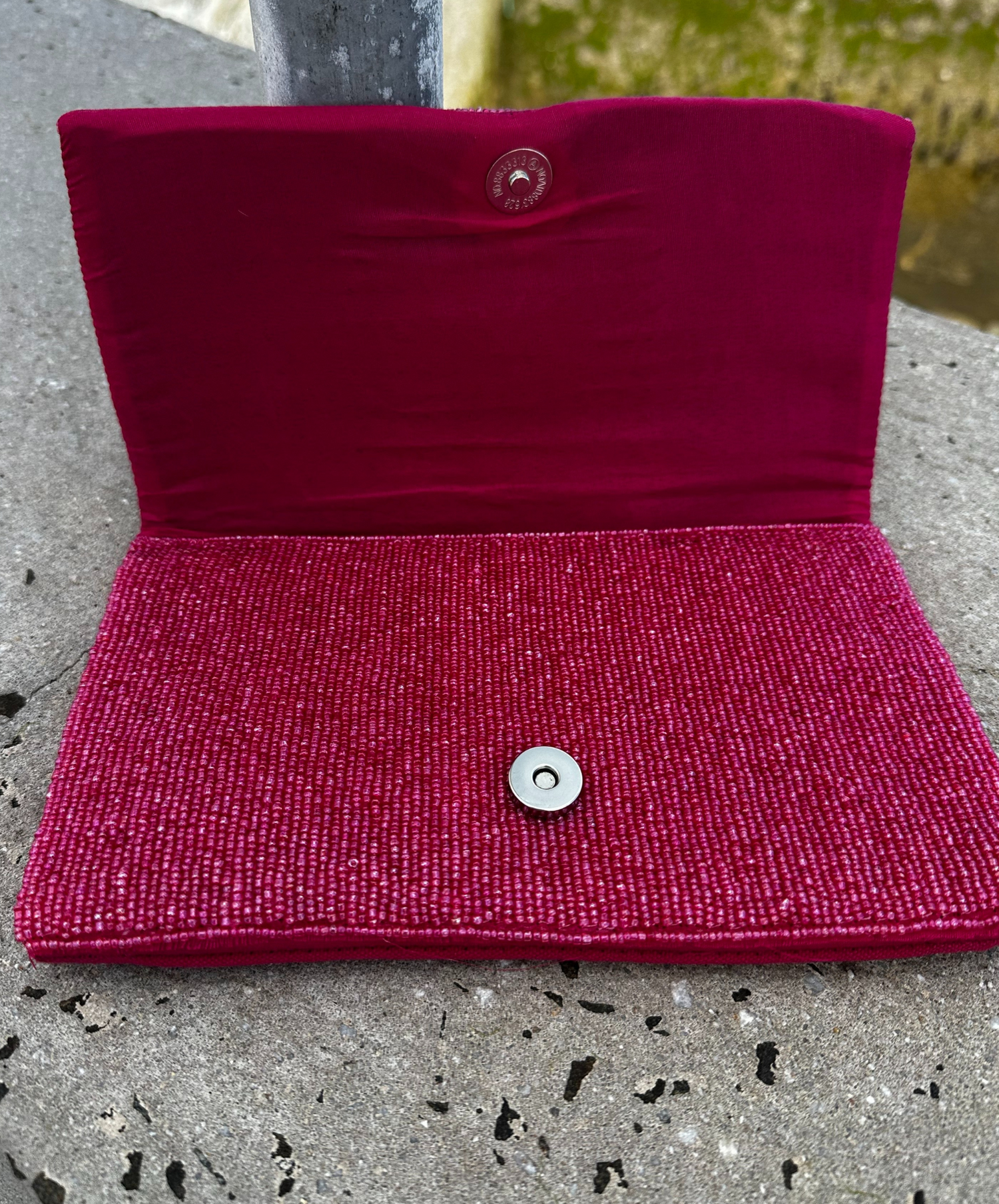 Coastal beaded Lobster Clutch- Pink