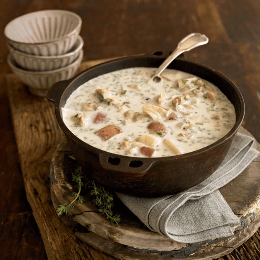 Clam Chowder On Cold Days