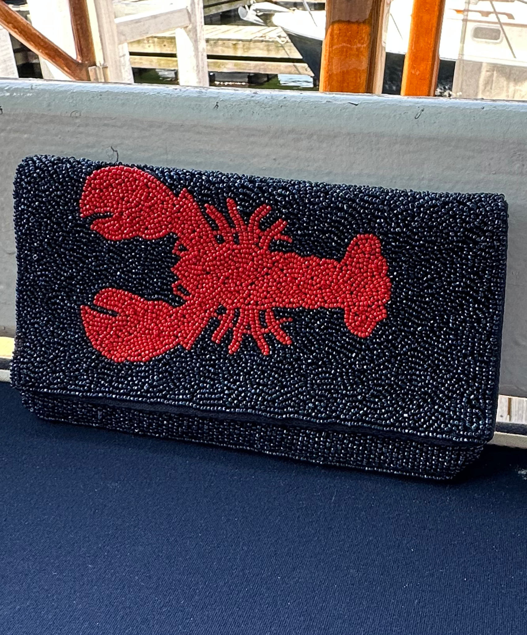 Beaded Lobster Clutch