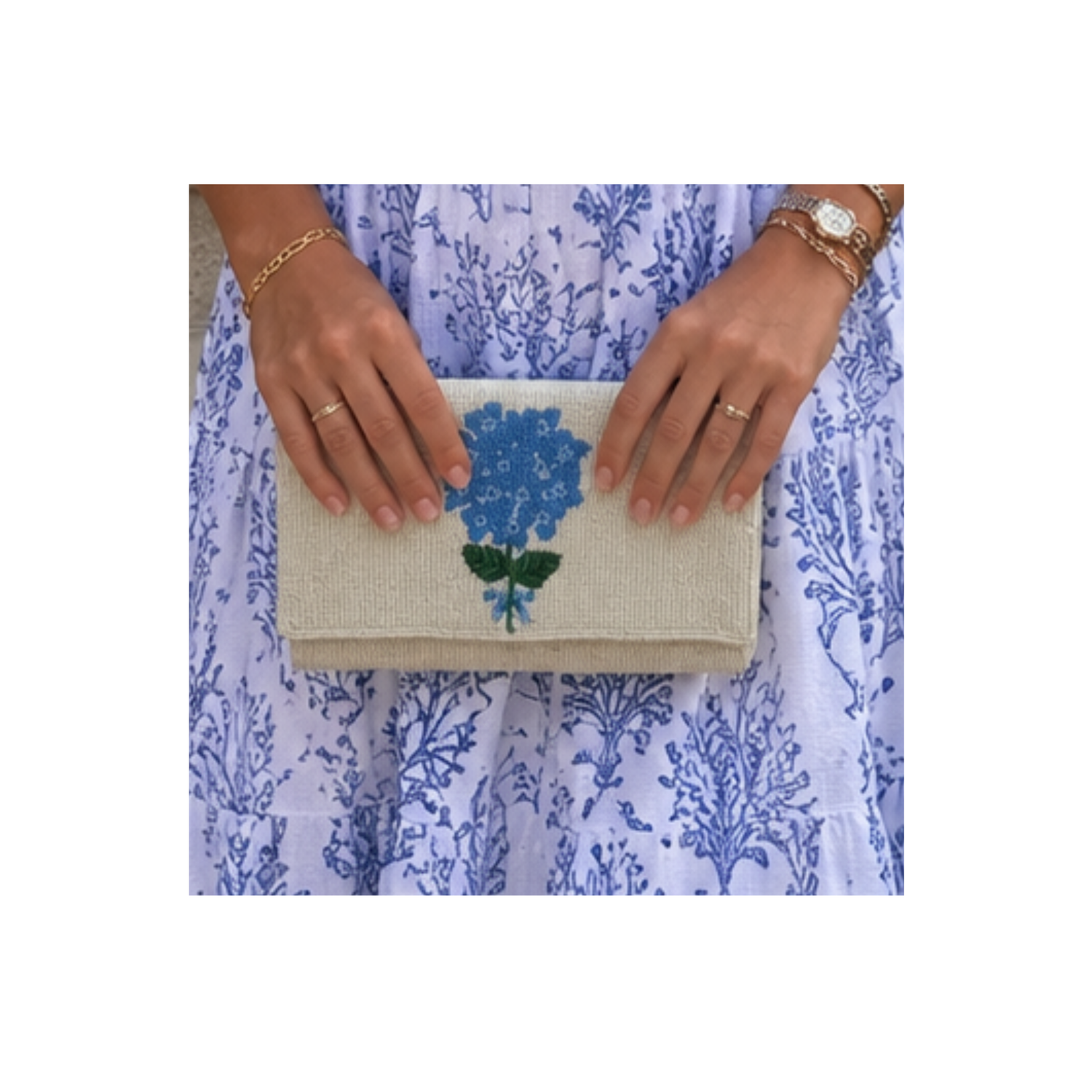 Hydrangea Clutch