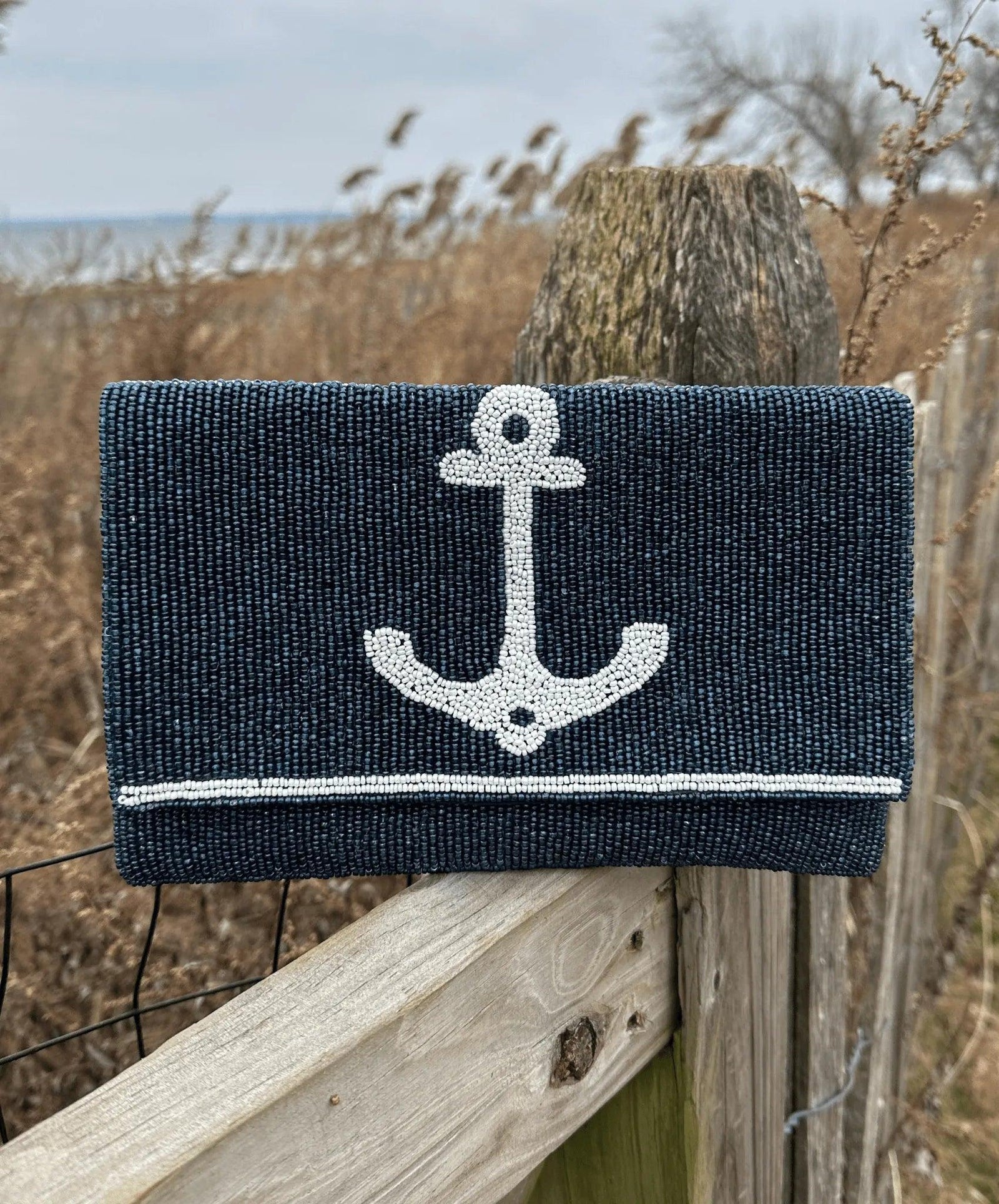 Coastal Claw Beaded Clutch main image 0