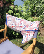 picture of red white and blue anchor scarf - silk
