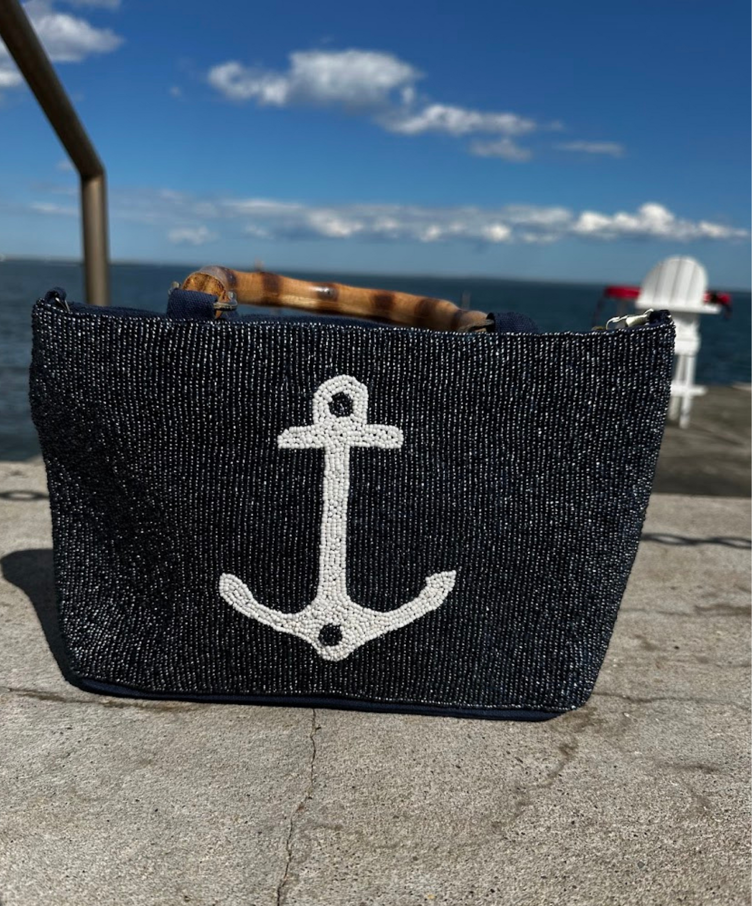 The Falmouth Tote Bag in the Anchor Design