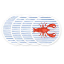 Stripes with Red Lobster Coasters – Coastal Charm for Your Table