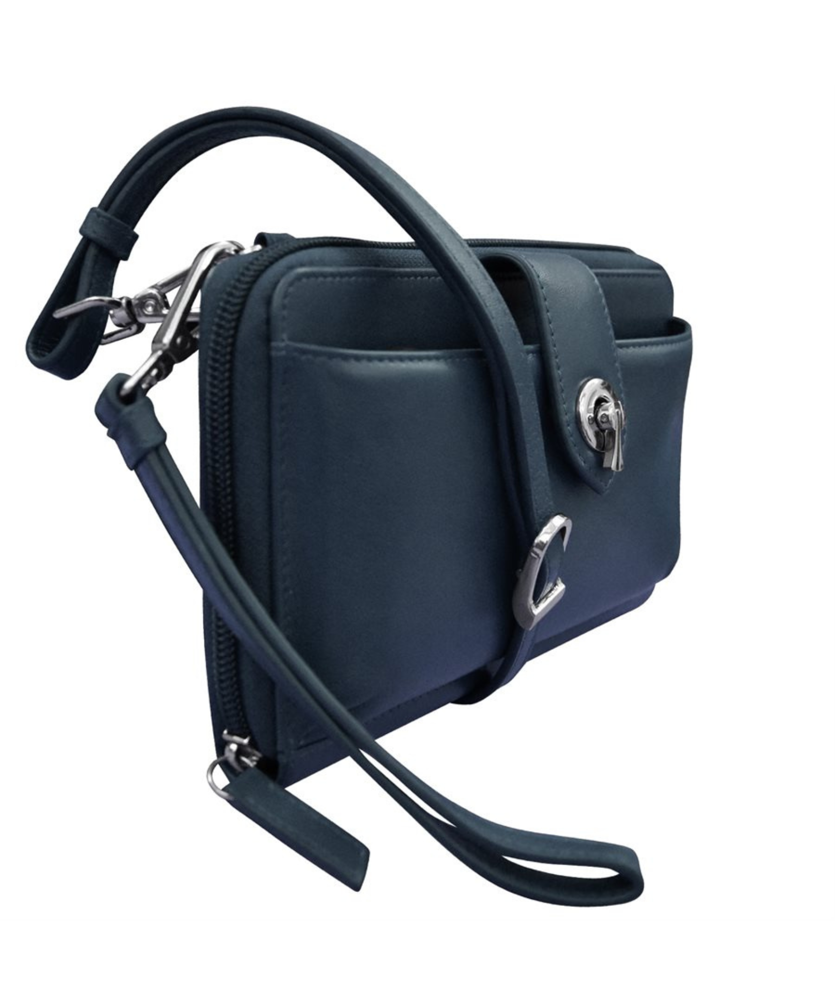 AVENUE 9 Flap Crossbody Bag Purse Cell Phone Wallet Pouch for Women  (Silver) | eBay